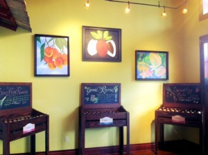 Tropical Decor at Schnebly's Winery