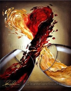 Wine Art by Leanne Laine