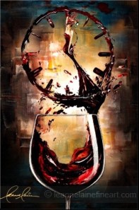 Wine Art by Leanne Laine