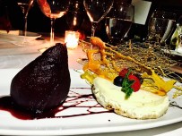 Goat Cheese Cheesecake, Poached Pear