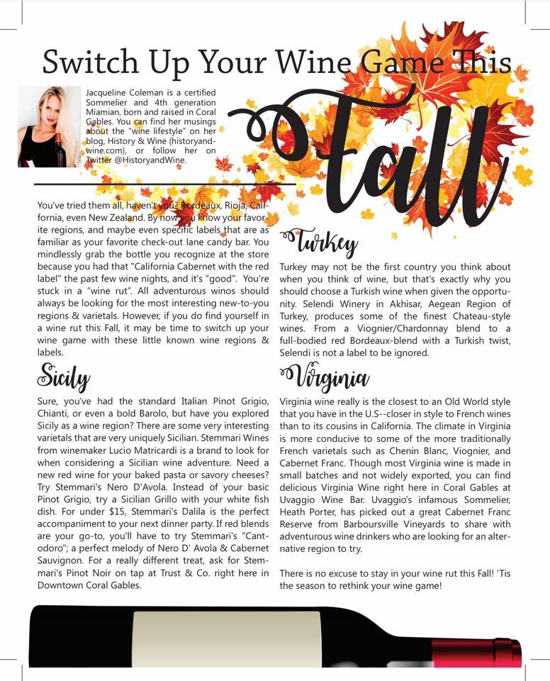 Switch Up Your Wine Game This&nbsp;Fall