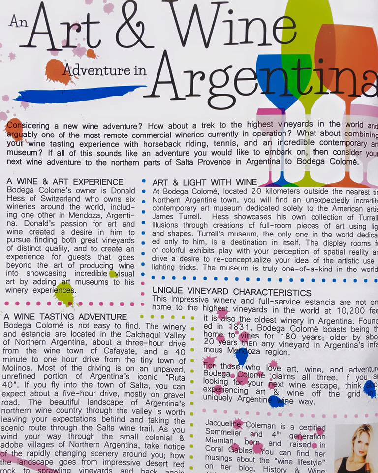 An Art & Wine Adventure in&nbsp;Argentina